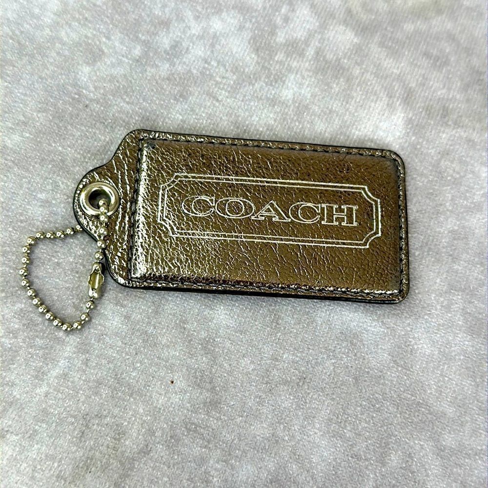 Coach Julia 14968 Script Large Leather Fob